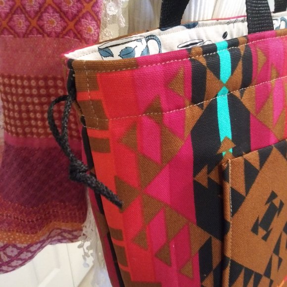 1870 Jeaniemade Aztec Print Shoulder Bag Purse - Picture 2 of 5